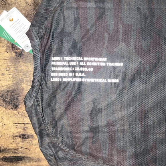 ASRV Camo Silver-lite Polygenie Performance Workout Short Sleeve Shirt DSG-0164 - Picture 6 of 6